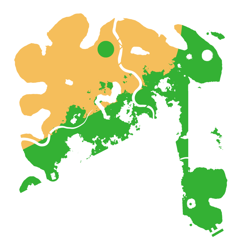 Biome Rust Map: Procedural Map, Size: 4000, Seed: 990229