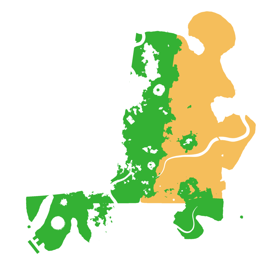 Biome Rust Map: Procedural Map, Size: 3550, Seed: 854321