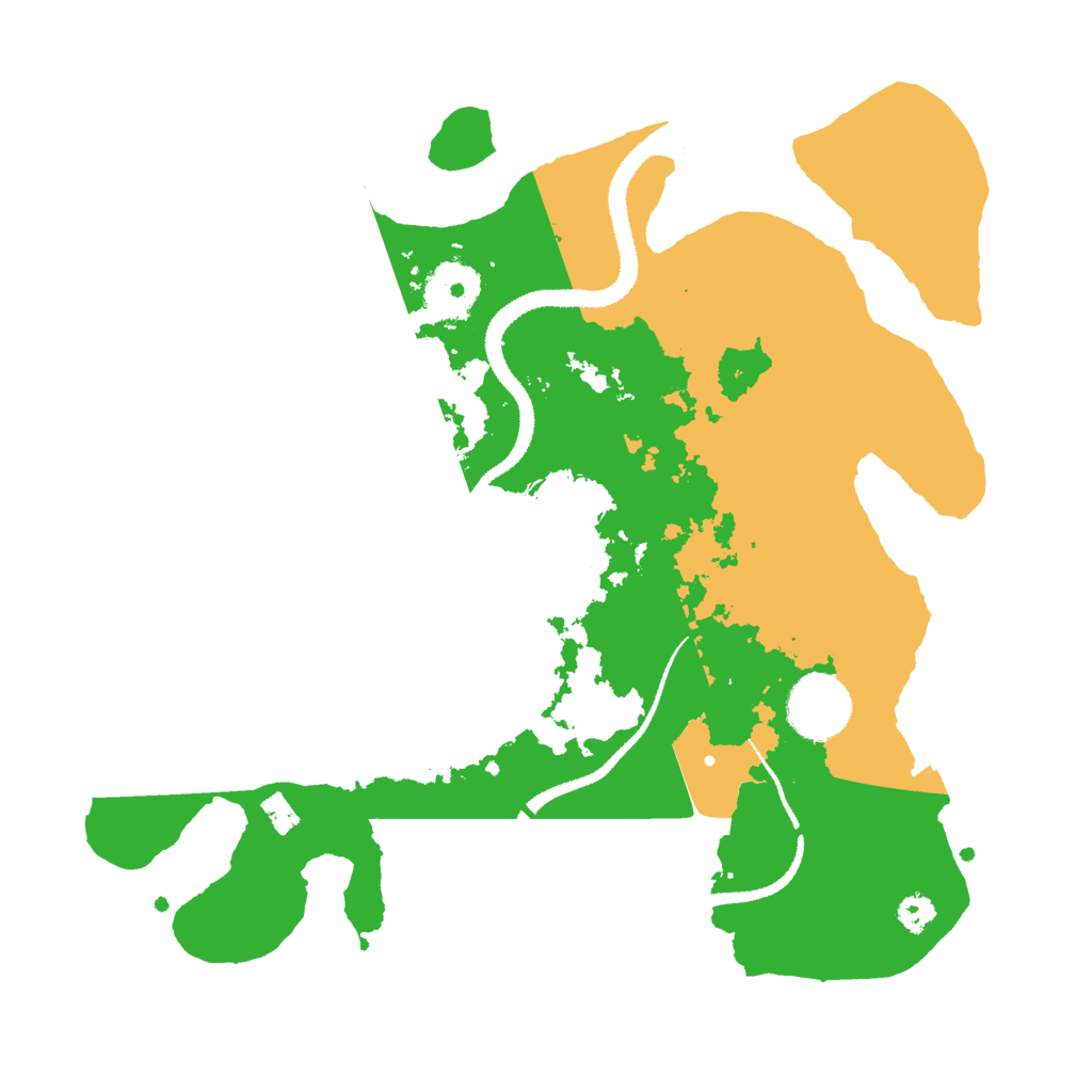 Biome Rust Map: Procedural Map, Size: 3000, Seed: 23542942