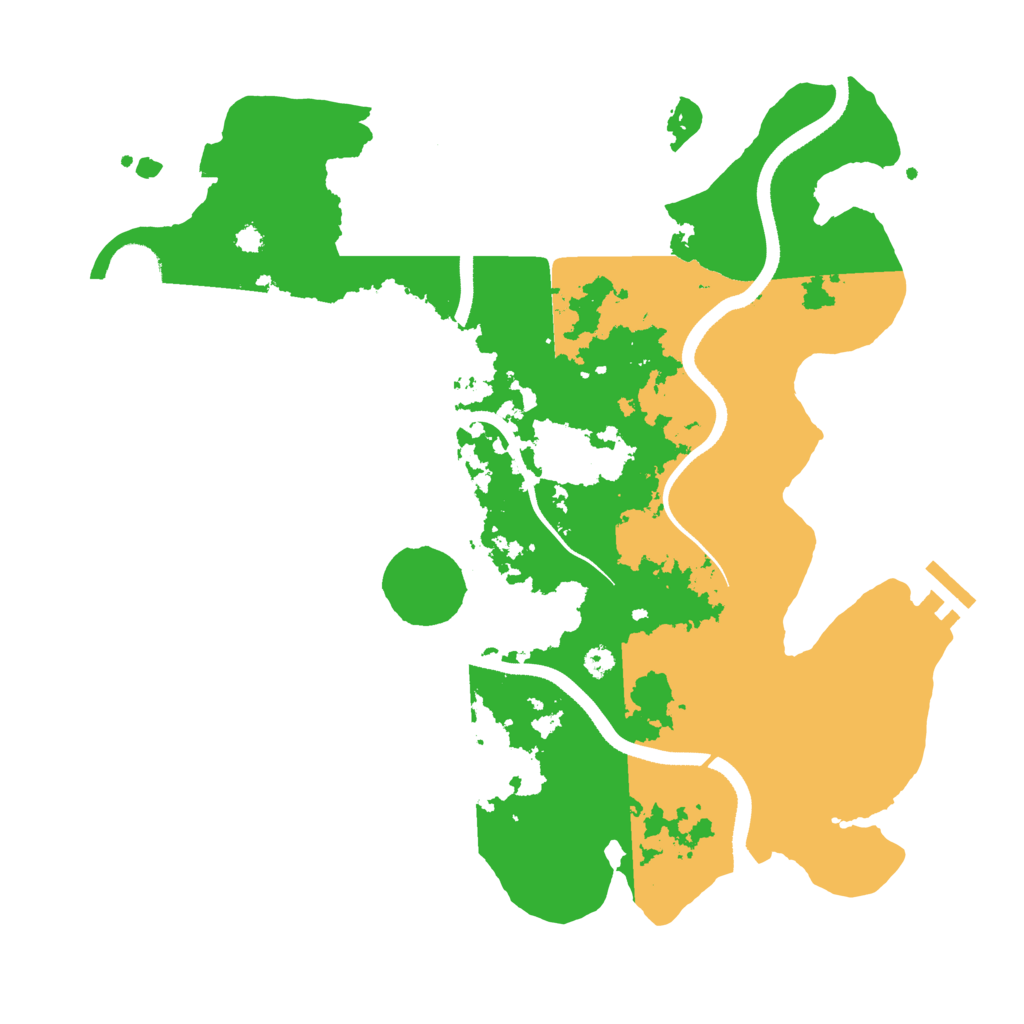 Biome Rust Map: Procedural Map, Size: 3500, Seed: 1012474498
