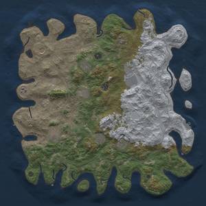 Thumbnail Rust Map: Procedural Map, Size: 4500, Seed: 1698209762, 18 Monuments