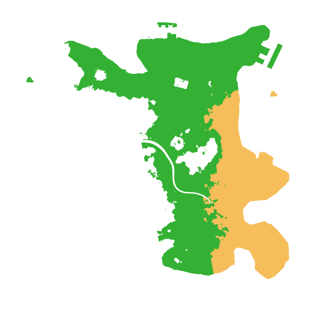 Biome Rust Map: Procedural Map, Size: 2500, Seed: 574604572
