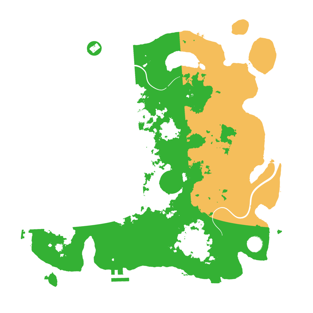 Biome Rust Map: Procedural Map, Size: 3550, Seed: 866404