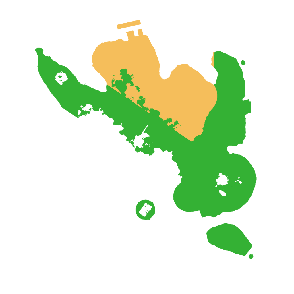 Biome Rust Map: Procedural Map, Size: 2500, Seed: 401665415