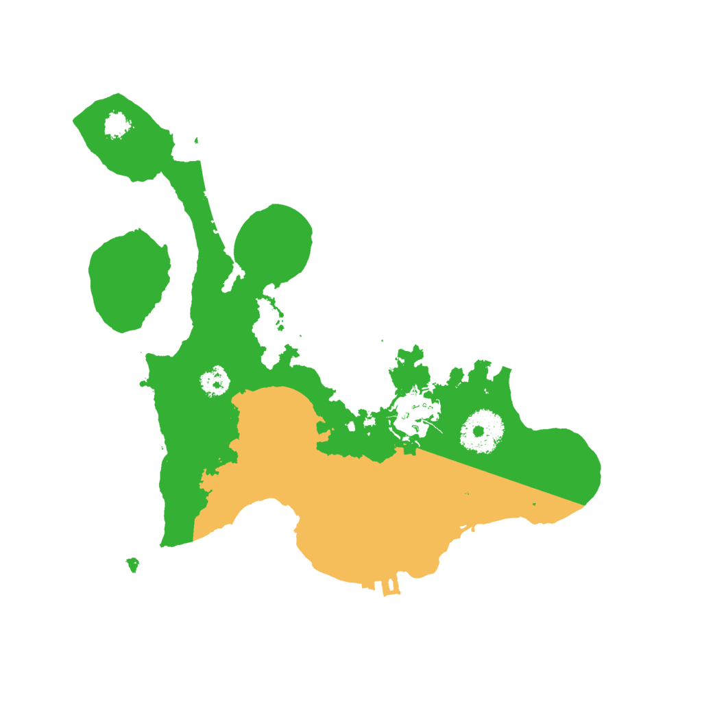 Biome Rust Map: Procedural Map, Size: 2500, Seed: 1827772402