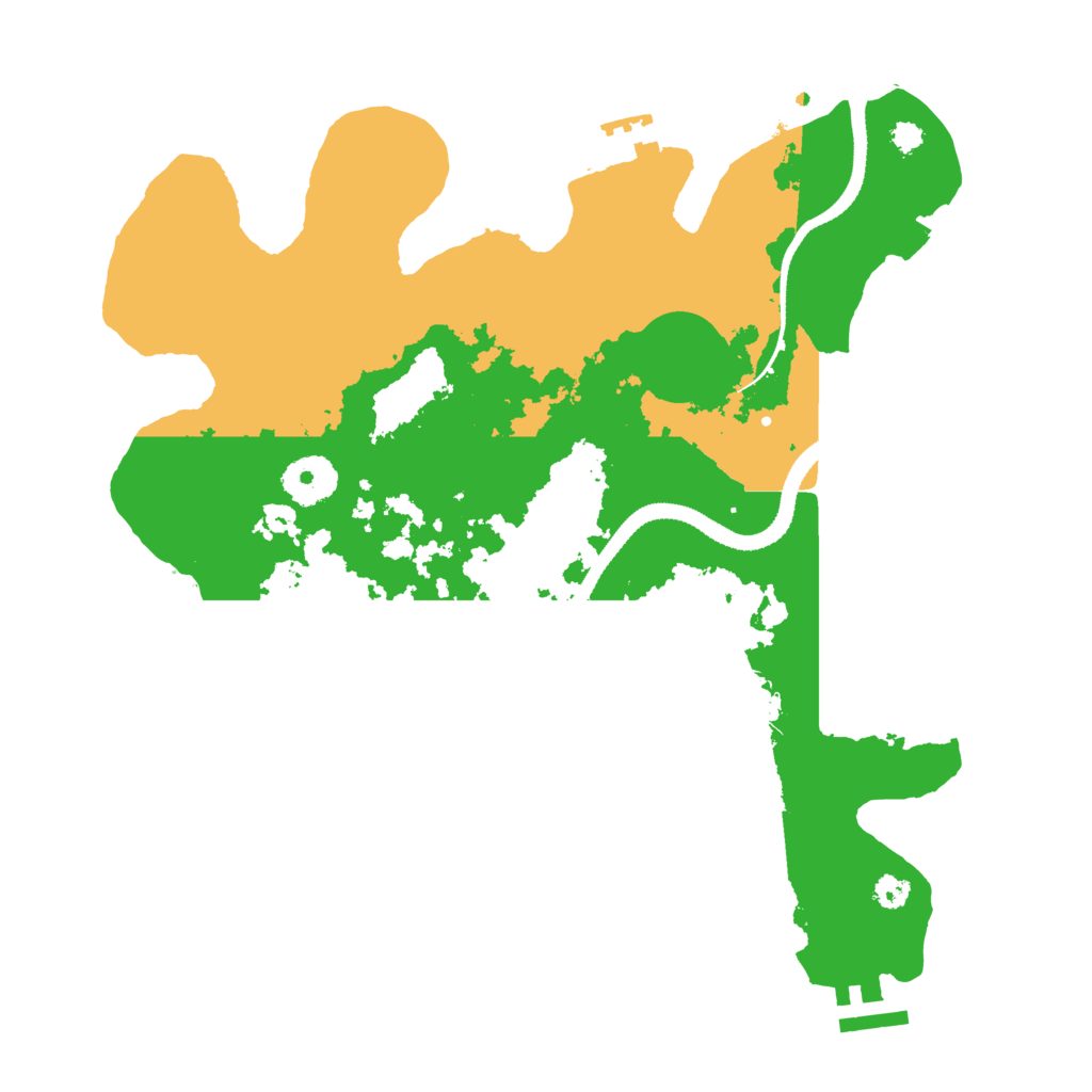 Biome Rust Map: Procedural Map, Size: 3200, Seed: 75868700