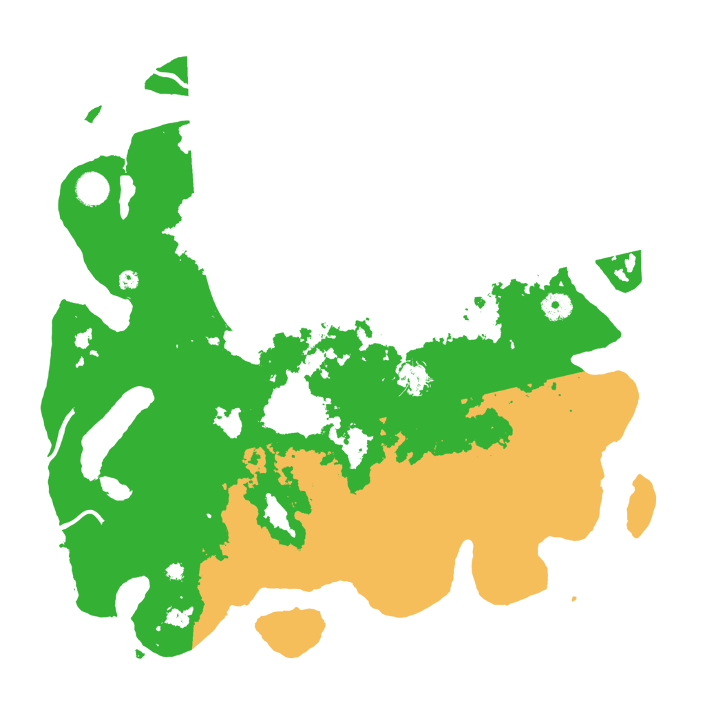 Biome Rust Map: Procedural Map, Size: 3700, Seed: 410453663