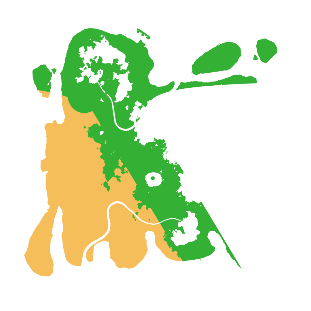 Biome Rust Map: Procedural Map, Size: 3000, Seed: 148845765