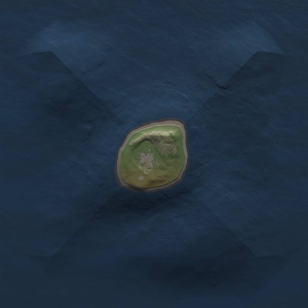 Rust Map: Barren, Size: 1100, Seed: 83196, 2 Monuments