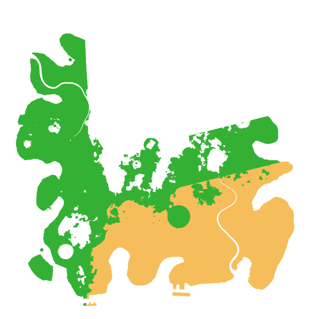 Biome Rust Map: Procedural Map, Size: 3702, Seed: 1