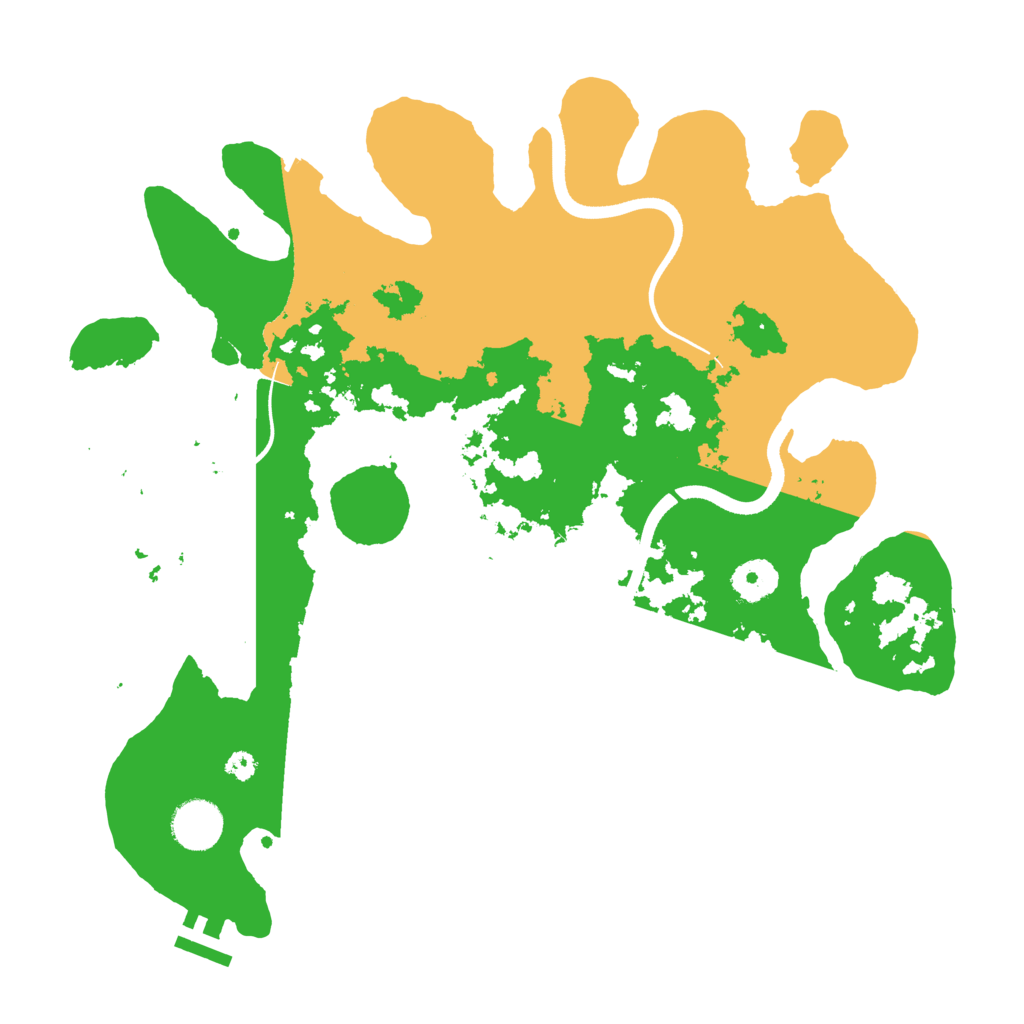 Biome Rust Map: Procedural Map, Size: 3550, Seed: 833061