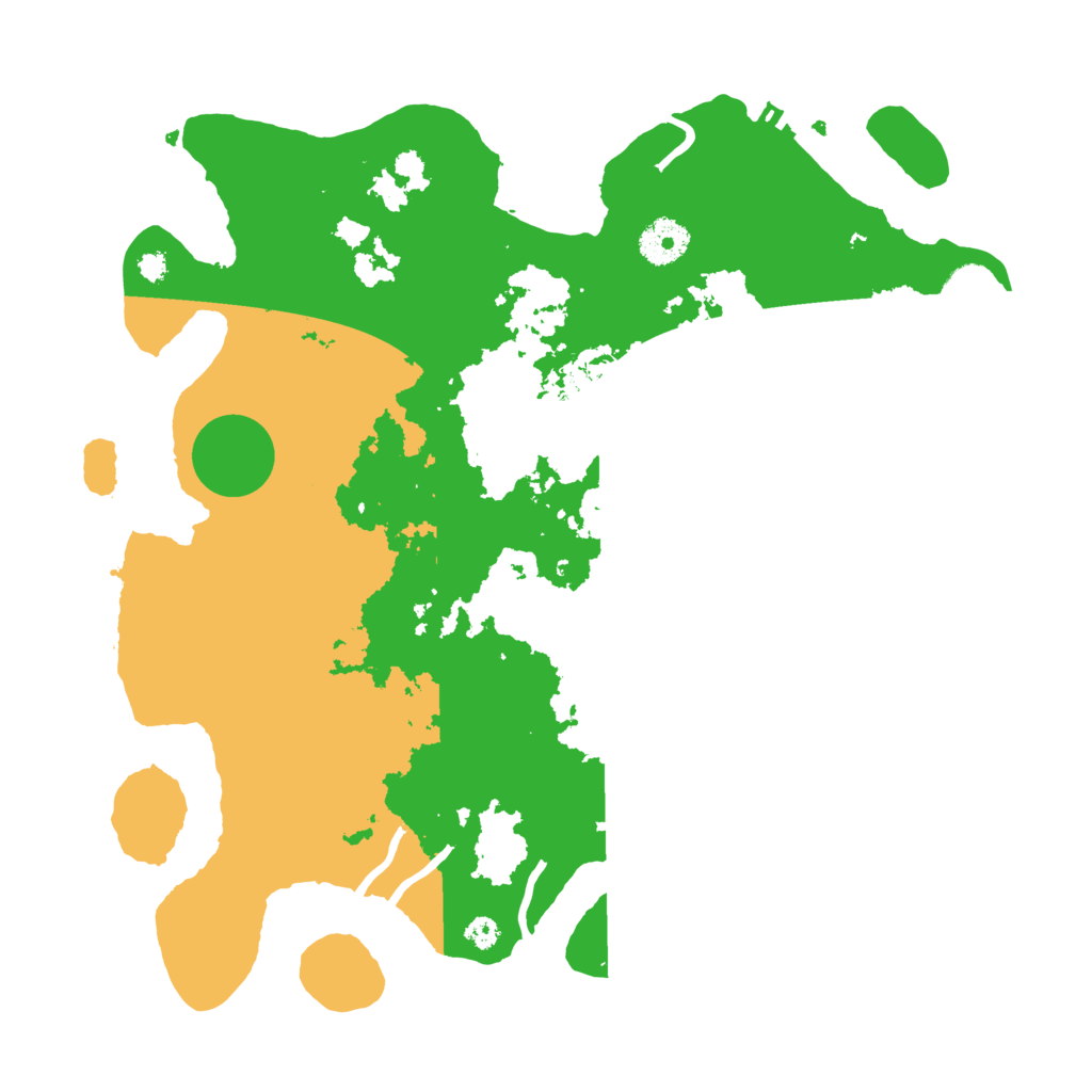 Biome Rust Map: Procedural Map, Size: 3500, Seed: 26489