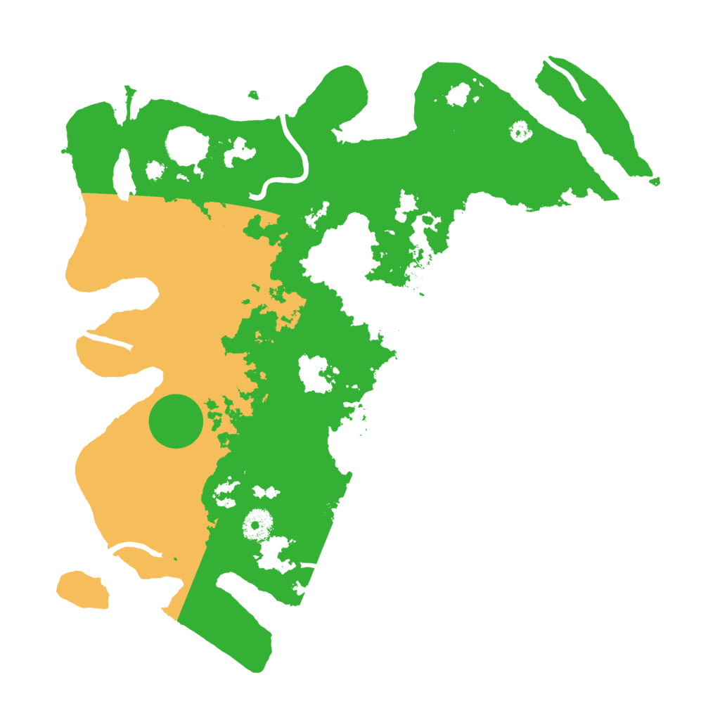Biome Rust Map: Procedural Map, Size: 3500, Seed: 757575