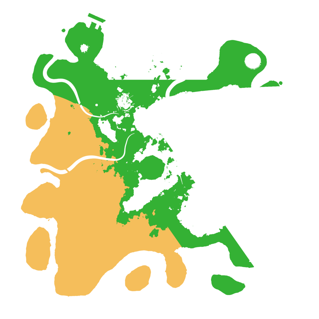Biome Rust Map: Procedural Map, Size: 3550, Seed: 882585