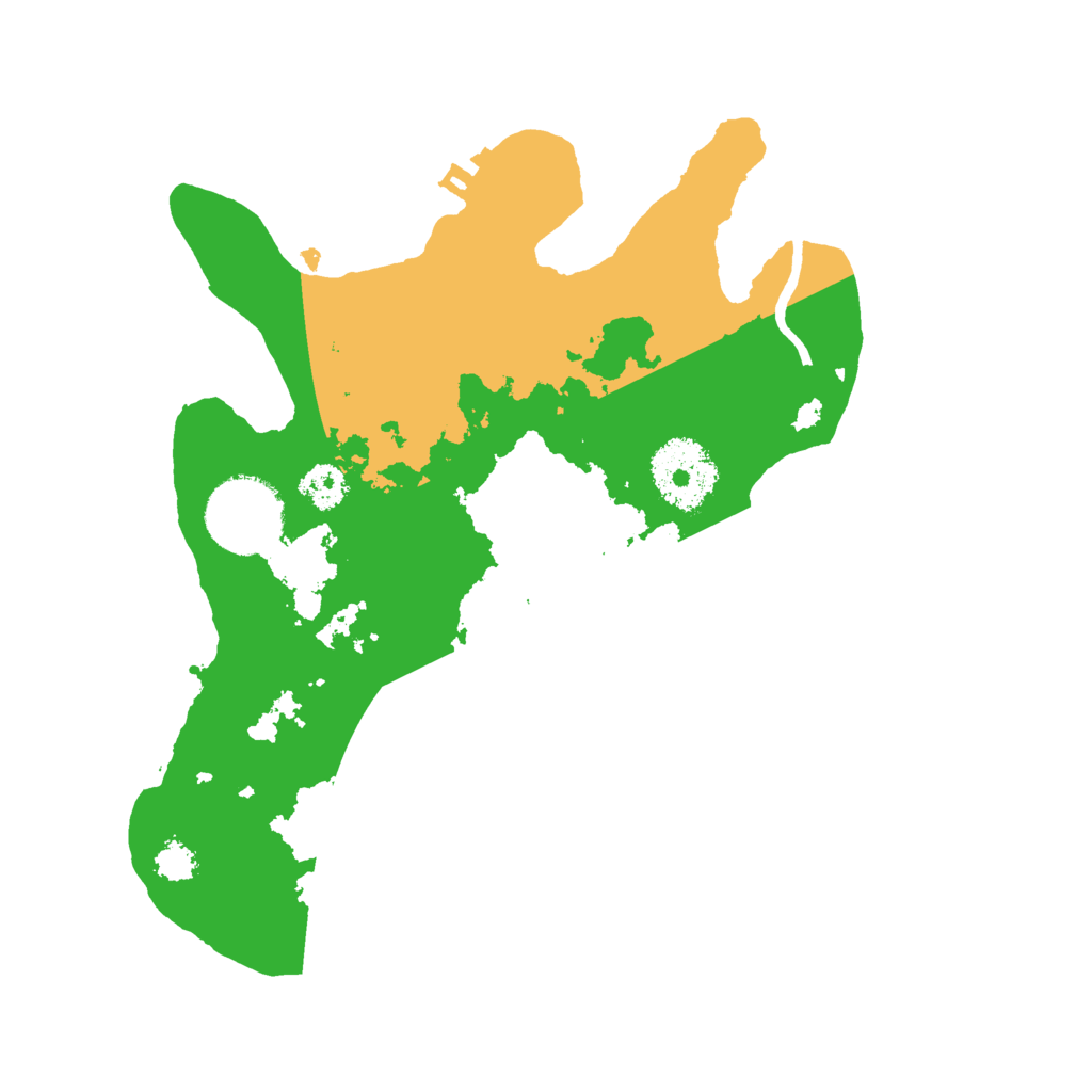 Biome Rust Map: Procedural Map, Size: 2500, Seed: 2170