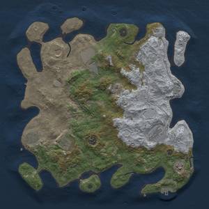 Thumbnail Rust Map: Procedural Map, Size: 3800, Seed: 73809317, 16 Monuments