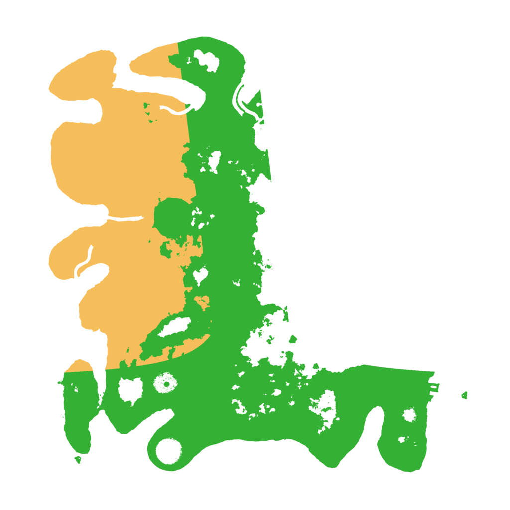 Biome Rust Map: Procedural Map, Size: 3550, Seed: 945084