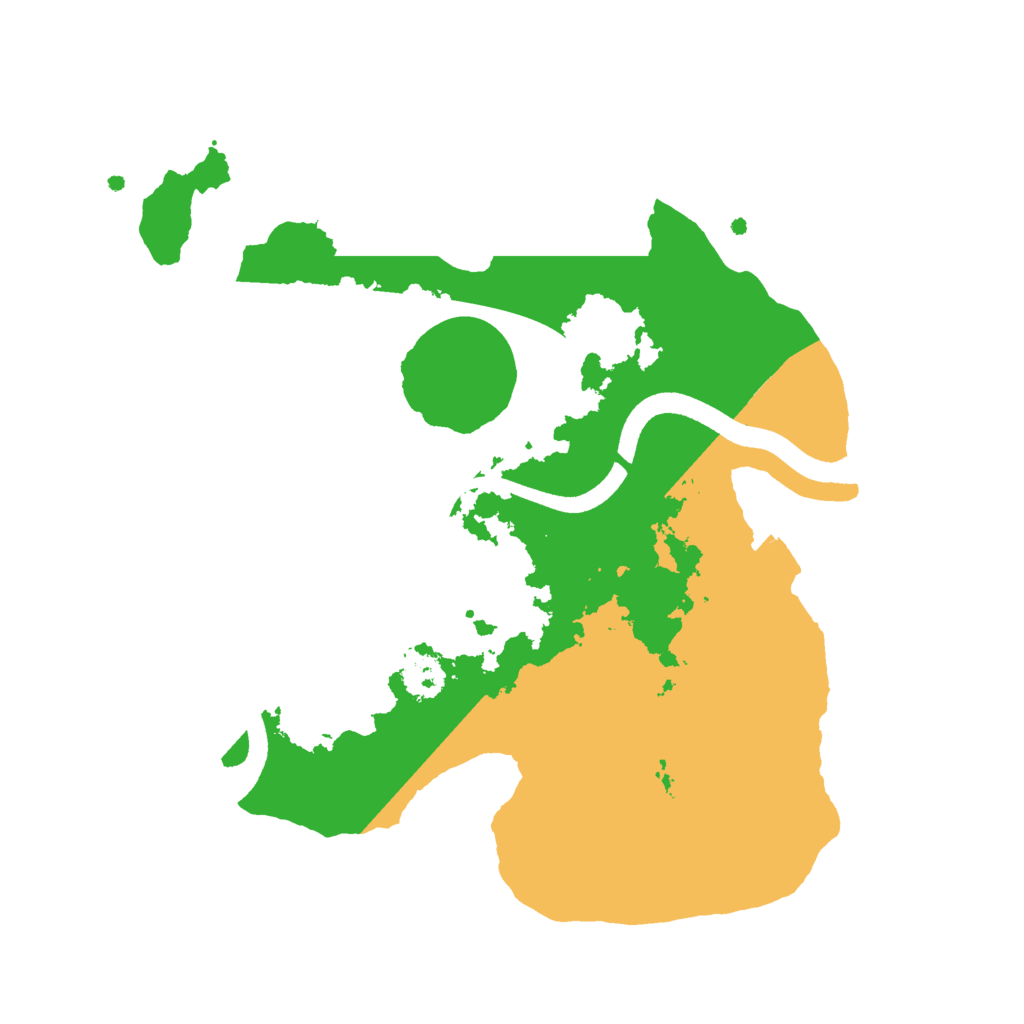 Biome Rust Map: Procedural Map, Size: 2500, Seed: 1290537915
