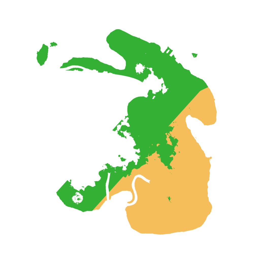 Biome Rust Map: Procedural Map, Size: 2500, Seed: 1290537915