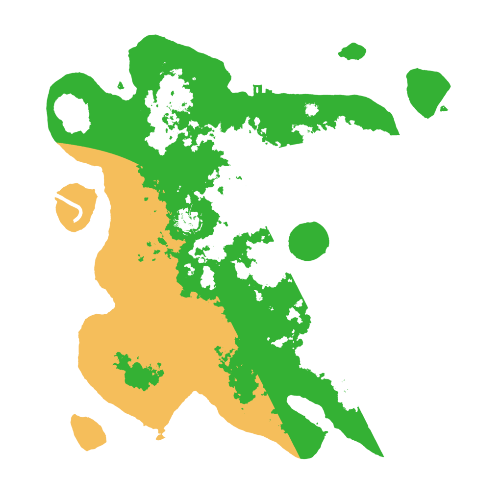 Biome Rust Map: Procedural Map, Size: 3500, Seed: 43254357