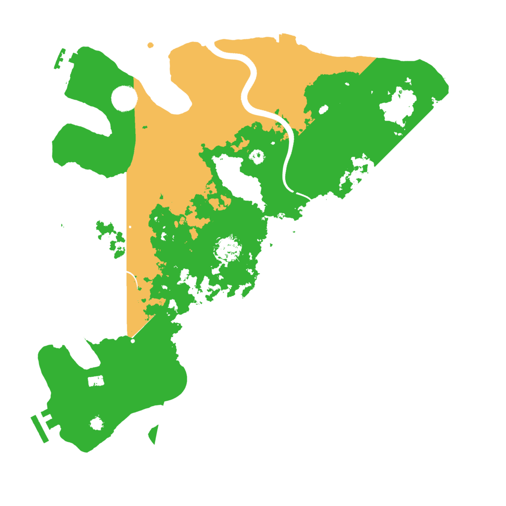 Biome Rust Map: Procedural Map, Size: 3500, Seed: 236240252