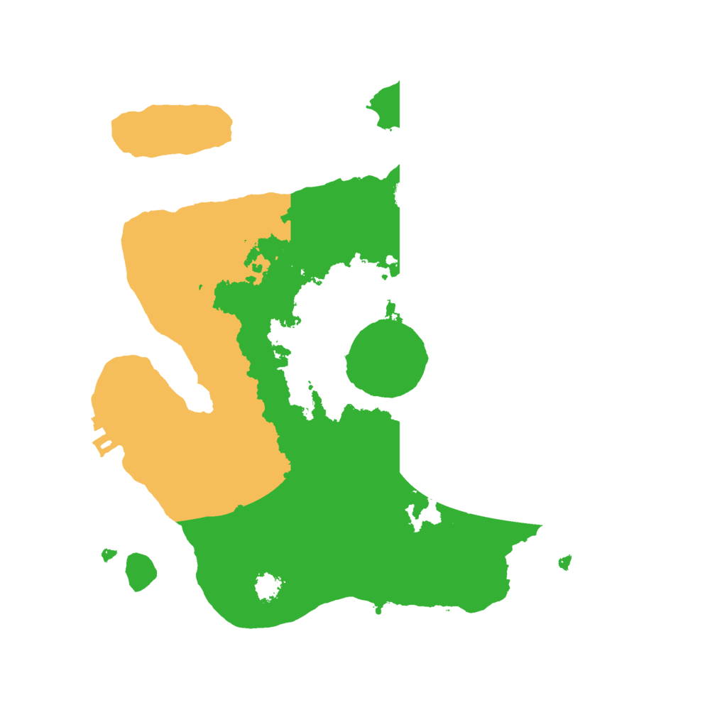 Biome Rust Map: Procedural Map, Size: 2500, Seed: 341495275