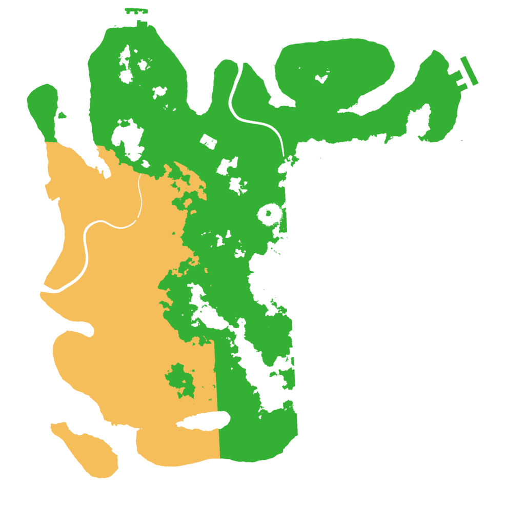 Biome Rust Map: Procedural Map, Size: 3500, Seed: 437393264
