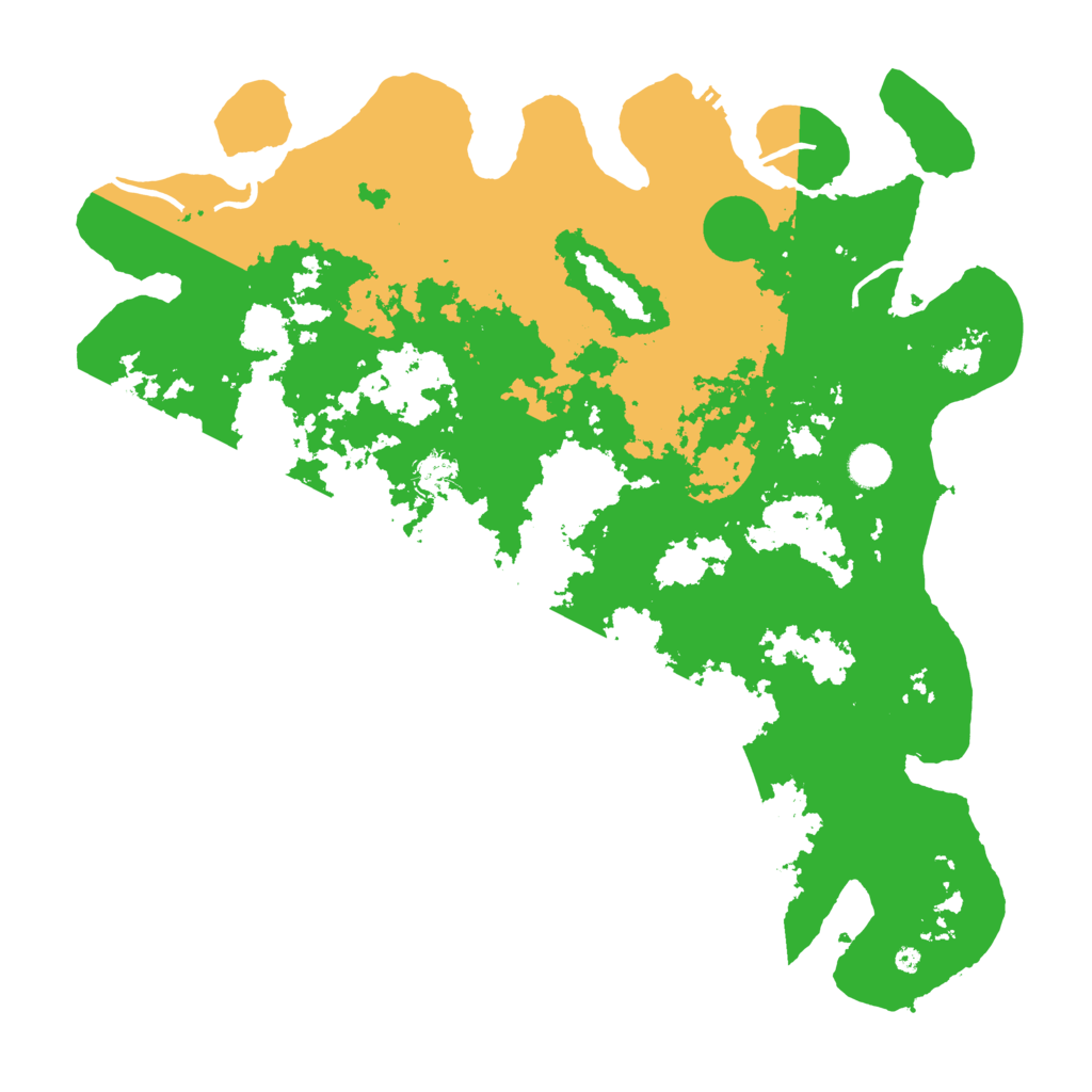 Biome Rust Map: Procedural Map, Size: 4400, Seed: 3