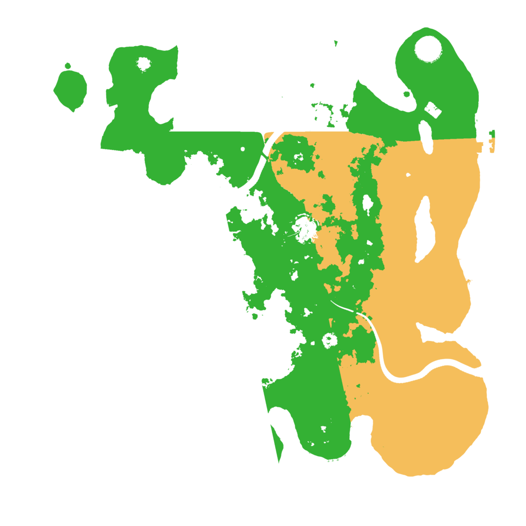 Biome Rust Map: Procedural Map, Size: 3500, Seed: 251850718