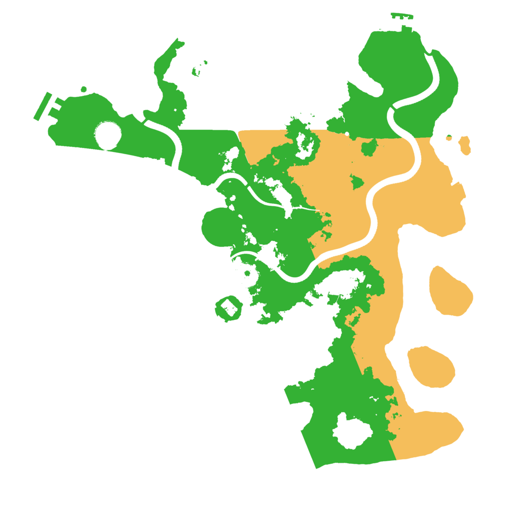 Biome Rust Map: Procedural Map, Size: 3500, Seed: 605871040