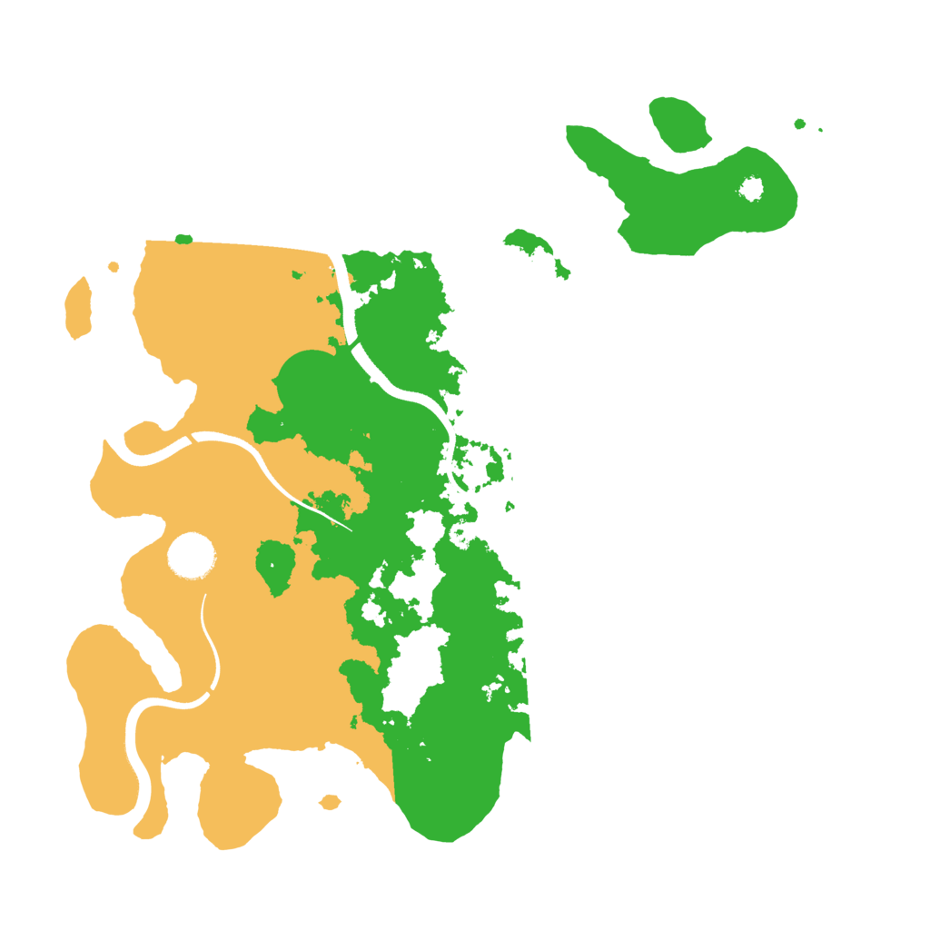 Biome Rust Map: Procedural Map, Size: 3500, Seed: 15159248
