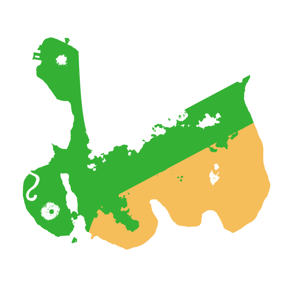 Biome Rust Map: Procedural Map, Size: 2500, Seed: 1673412768