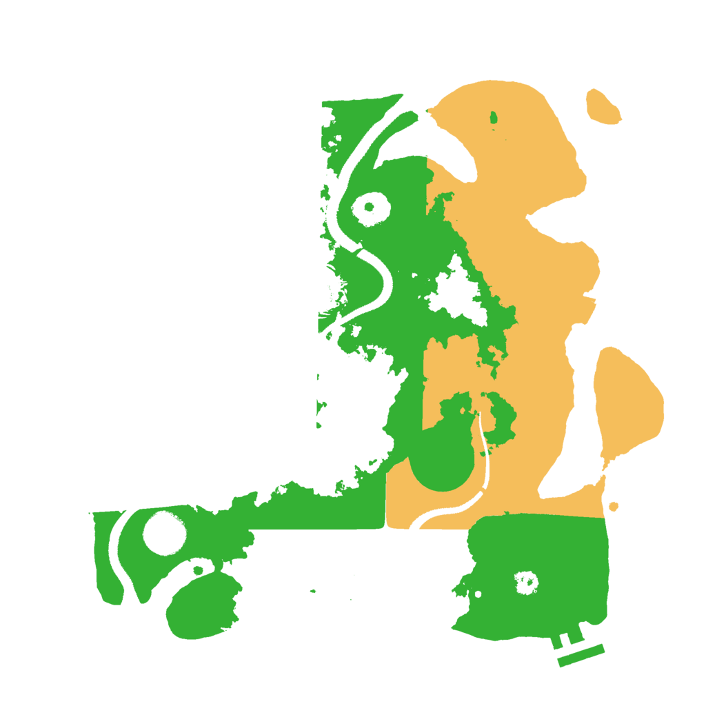 Biome Rust Map: Procedural Map, Size: 3000, Seed: 84848176