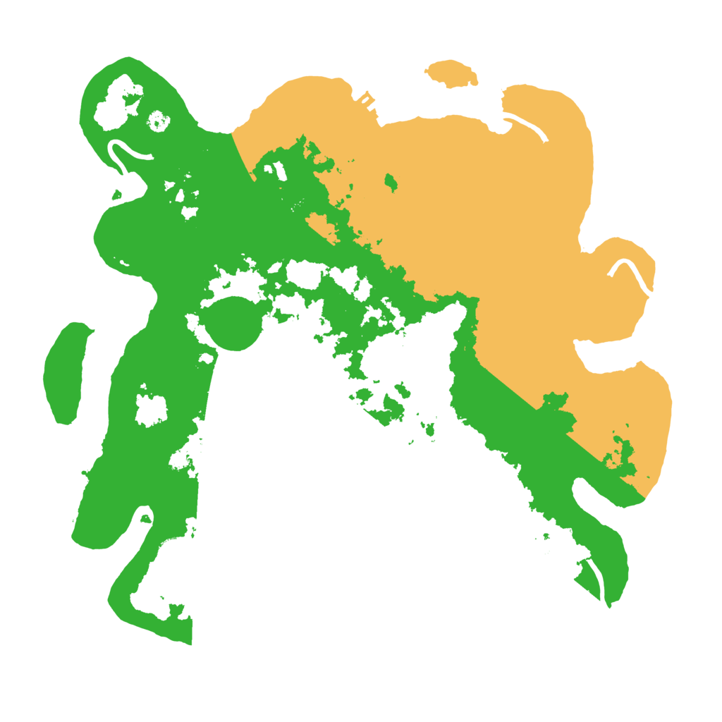 Biome Rust Map: Procedural Map, Size: 3500, Seed: 190228529