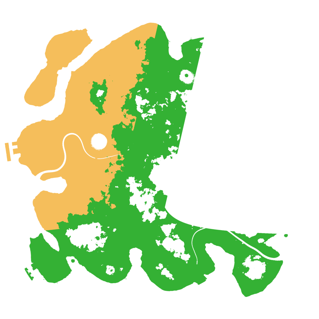 Biome Rust Map: Procedural Map, Size: 3500, Seed: 972672132
