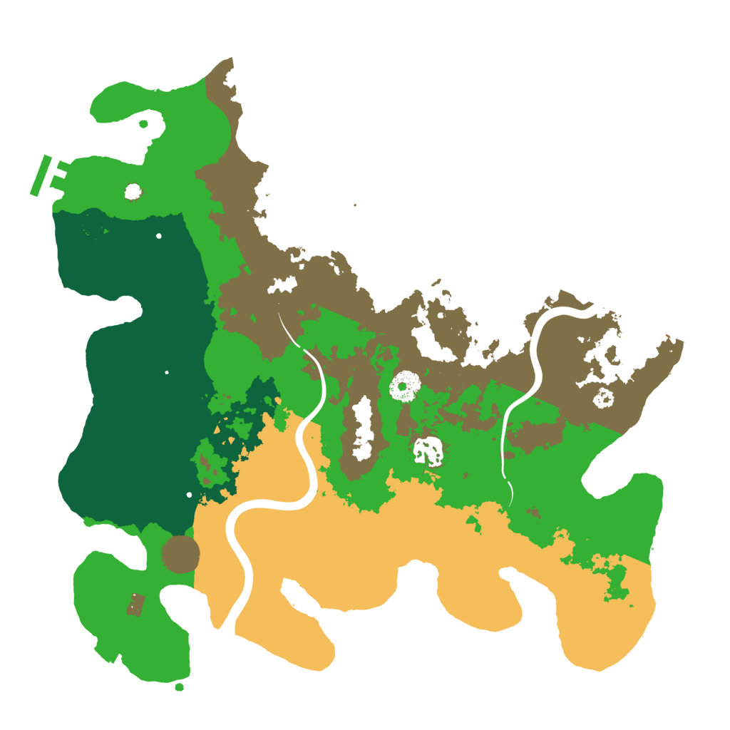 Biome Rust Map: Procedural Map, Size: 3500, Seed: 872042048