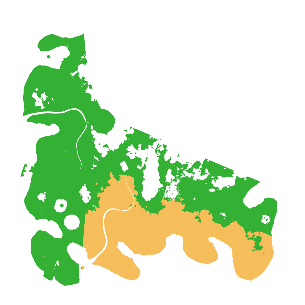 Biome Rust Map: Procedural Map, Size: 3500, Seed: 872042048