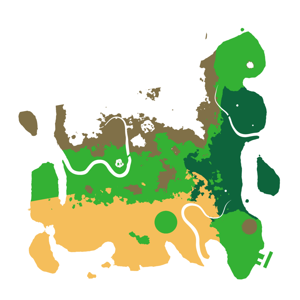 Biome Rust Map: Procedural Map, Size: 3500, Seed: 122082867
