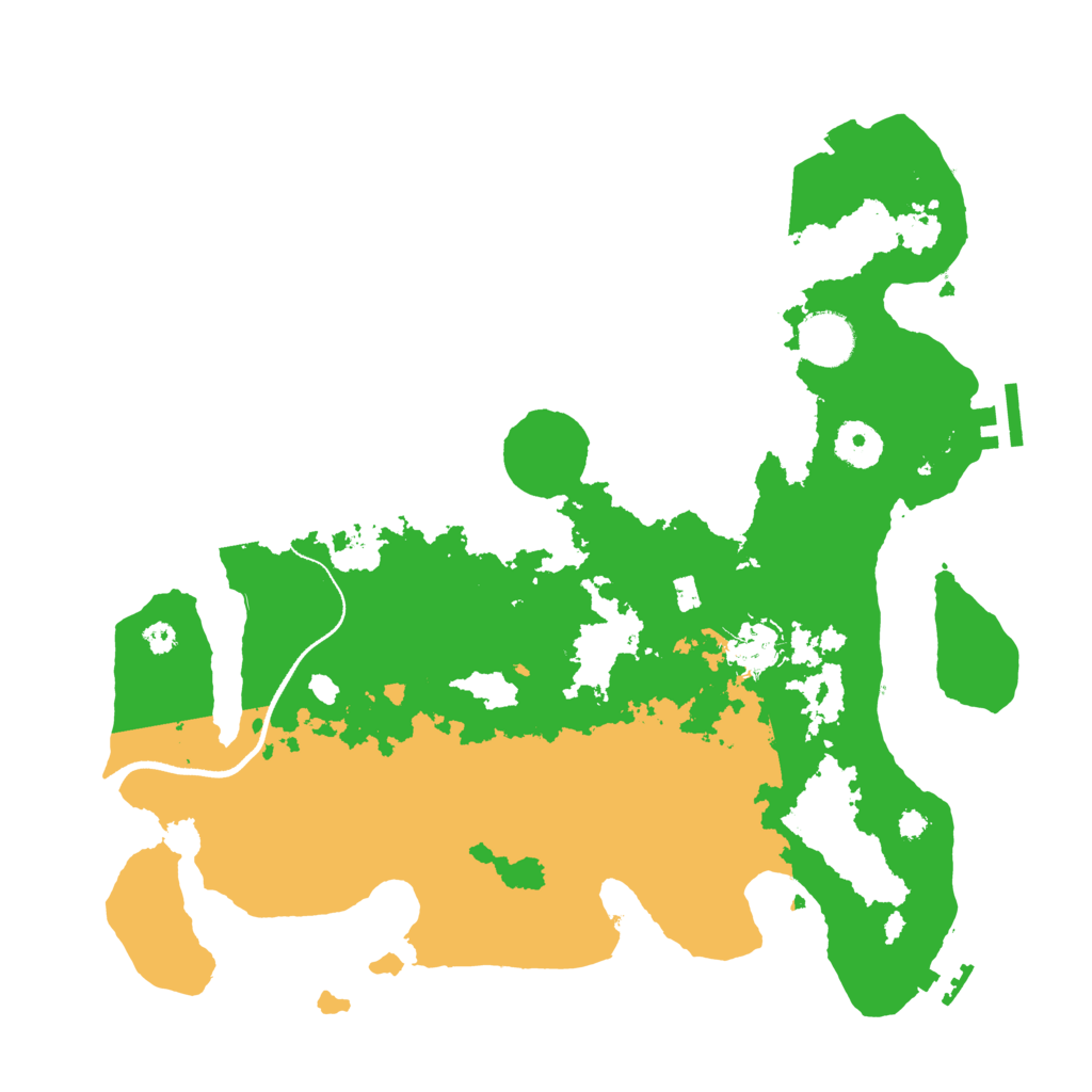 Biome Rust Map: Procedural Map, Size: 3500, Seed: 122082867