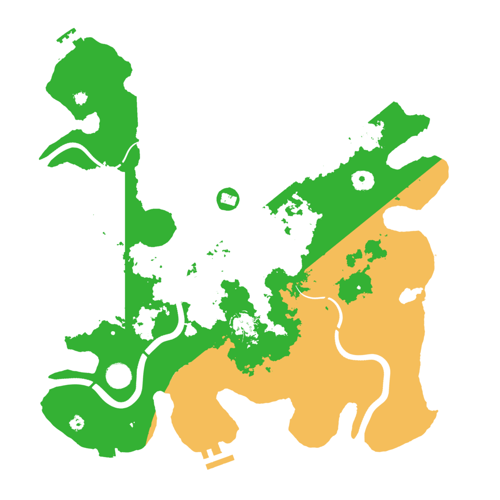 Biome Rust Map: Procedural Map, Size: 3500, Seed: 814785579