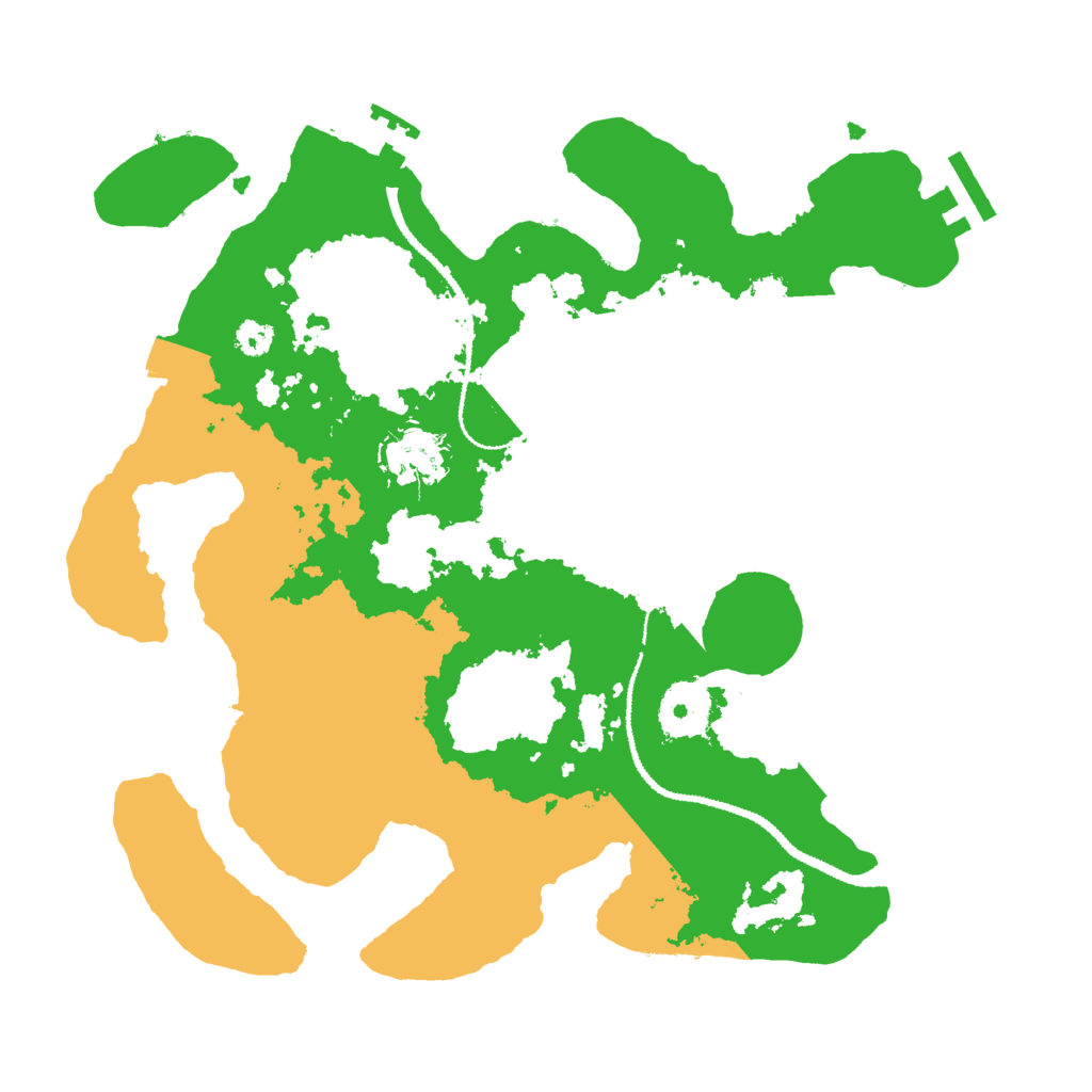 Biome Rust Map: Procedural Map, Size: 3000, Seed: 45877