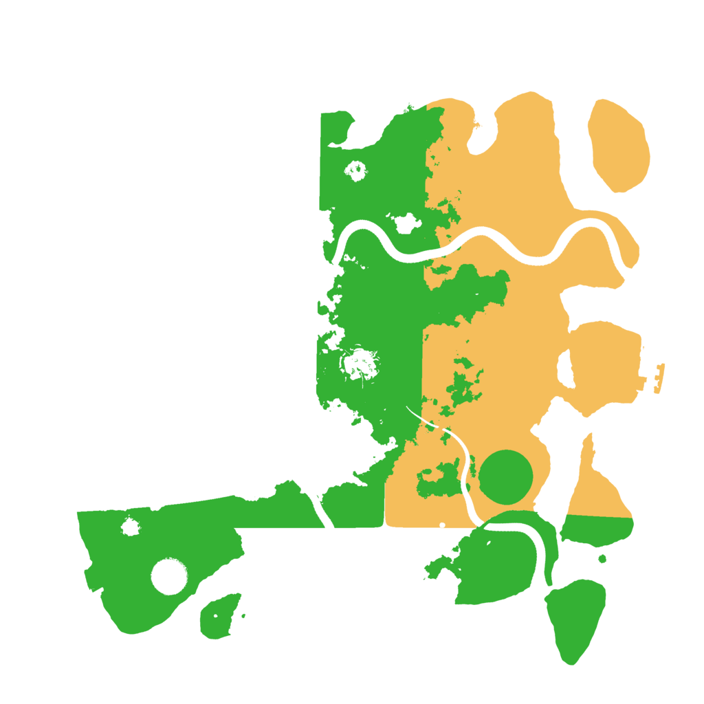 Biome Rust Map: Procedural Map, Size: 3500, Seed: 464795722