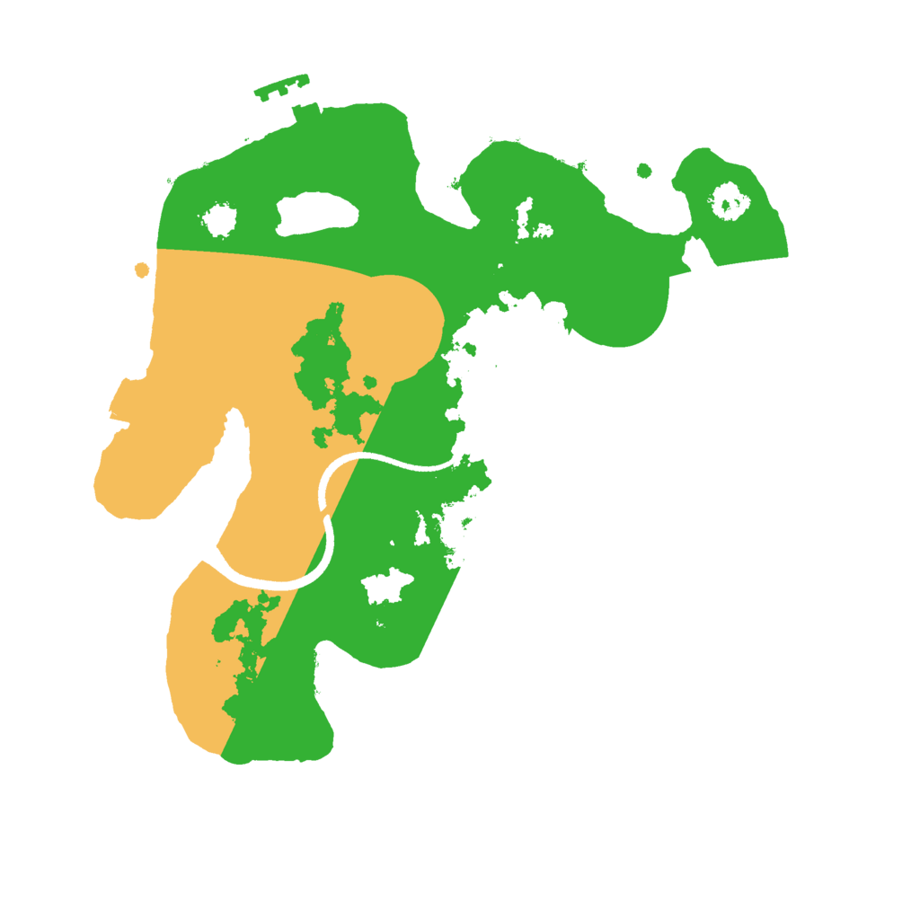 Biome Rust Map: Procedural Map, Size: 2500, Seed: 12341