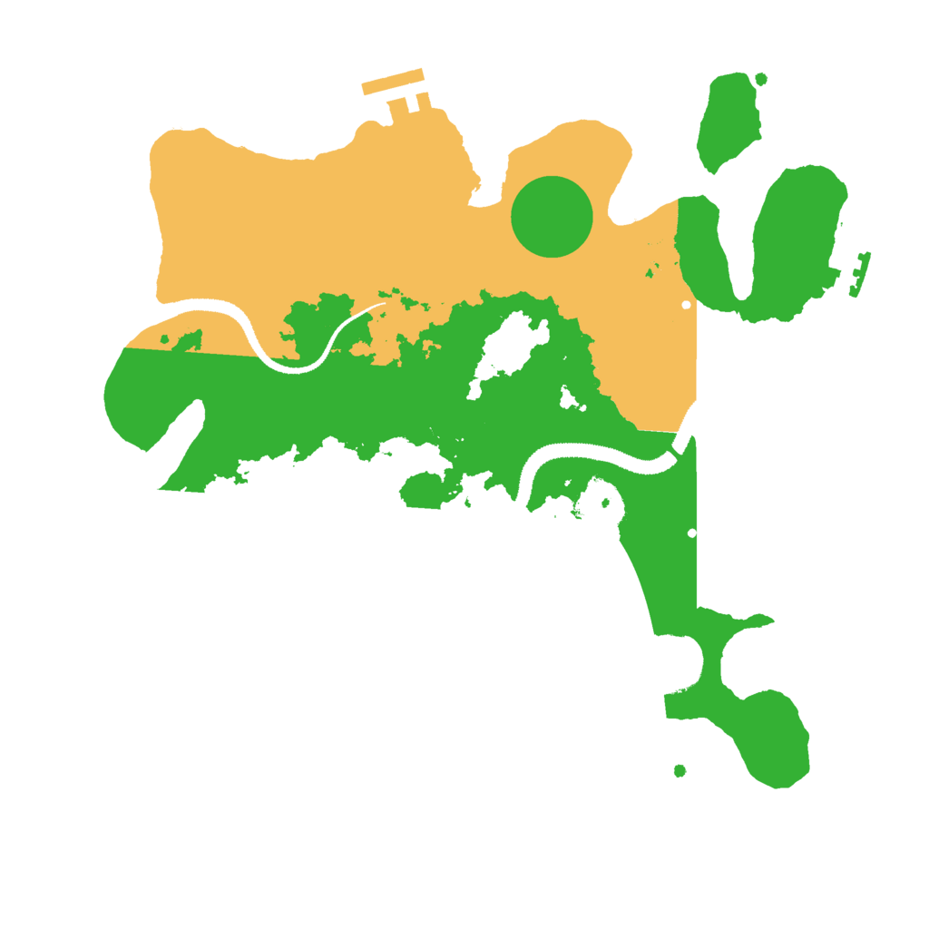 Biome Rust Map: Procedural Map, Size: 3000, Seed: 36591991