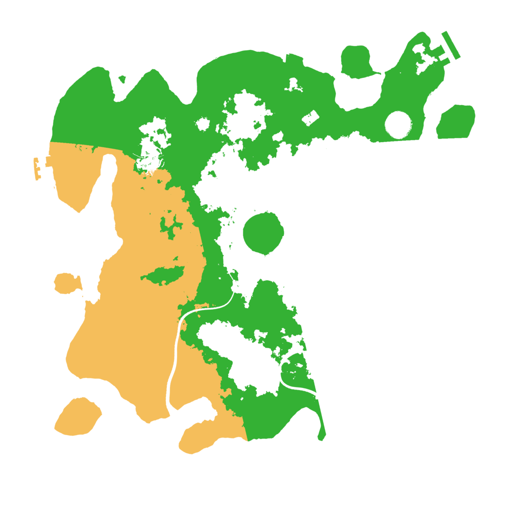 Biome Rust Map: Procedural Map, Size: 3500, Seed: 321578209
