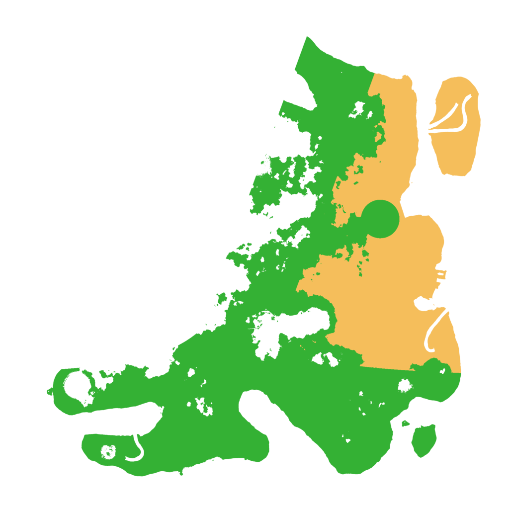 Biome Rust Map: Procedural Map, Size: 3500, Seed: 2138271000