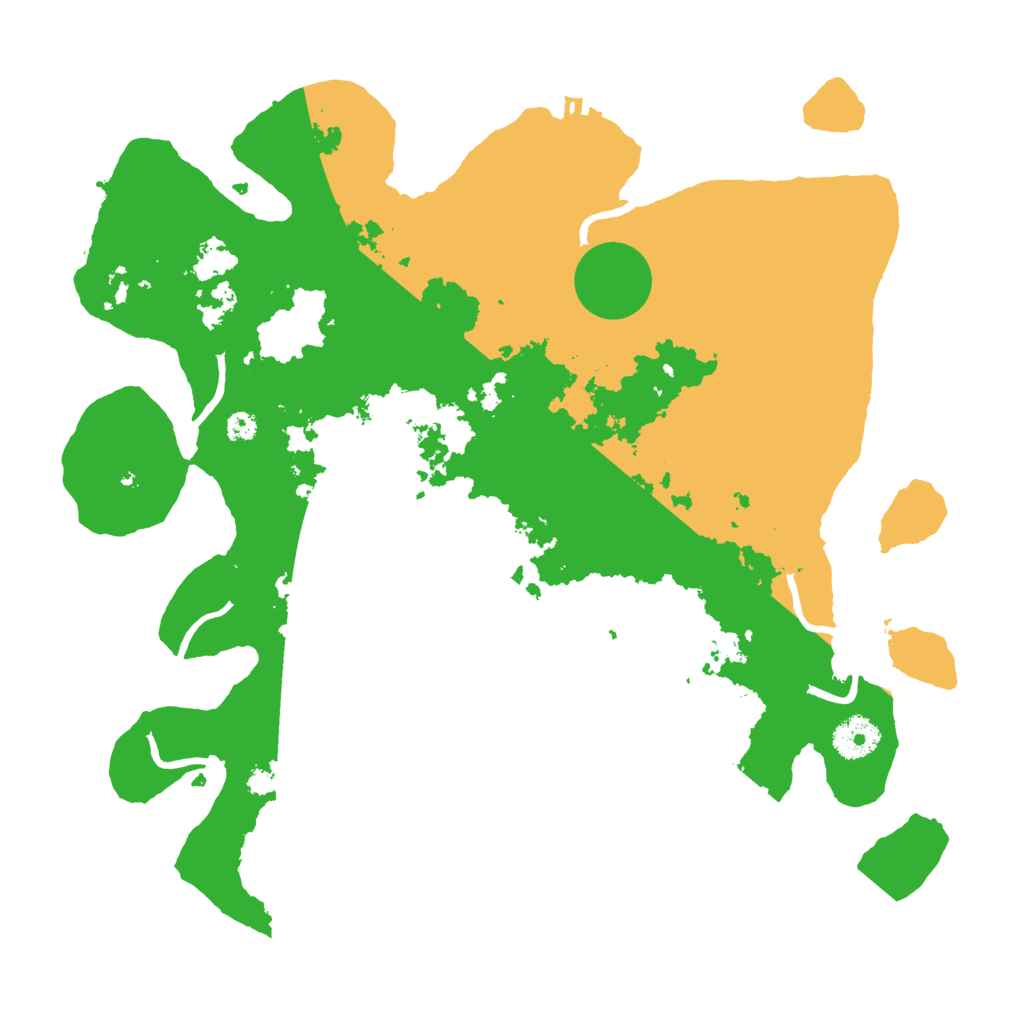 Biome Rust Map: Procedural Map, Size: 3500, Seed: 1138251047