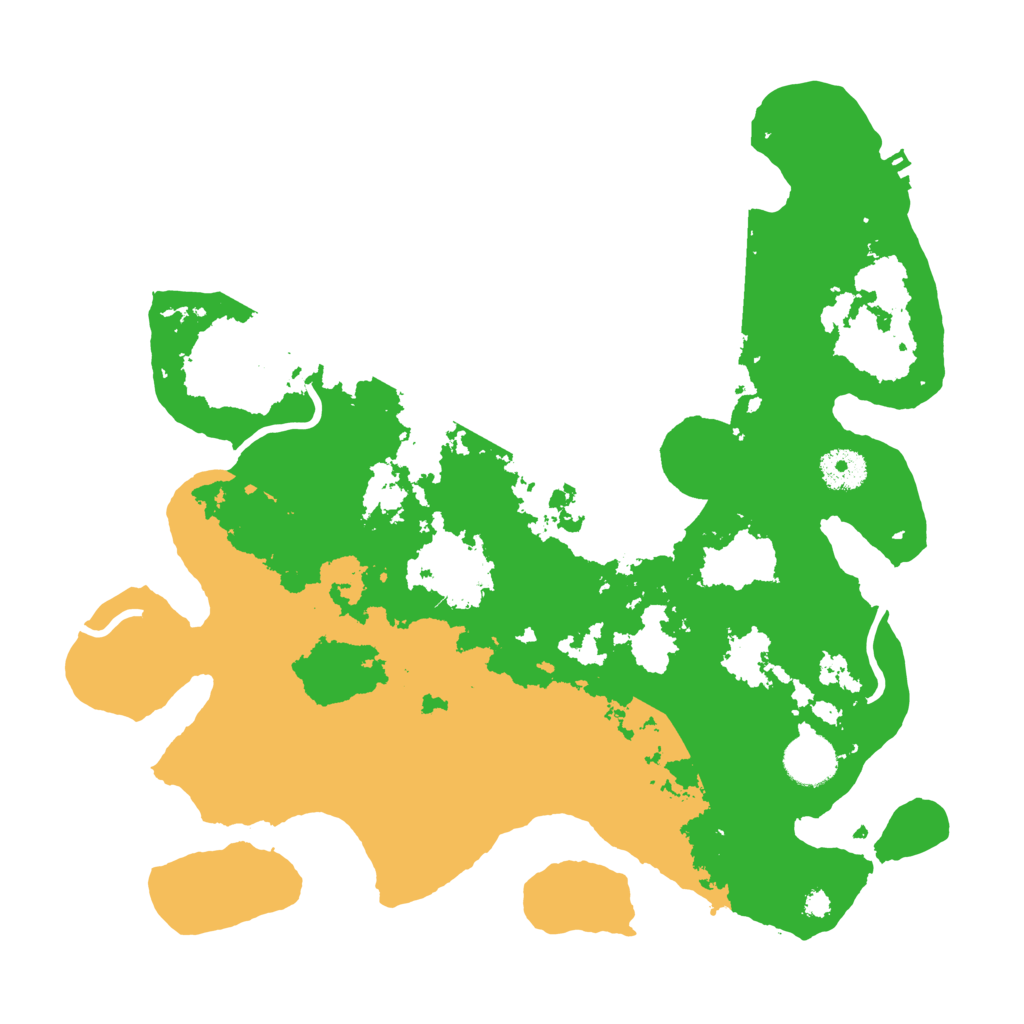 Biome Rust Map: Procedural Map, Size: 3500, Seed: 68985304