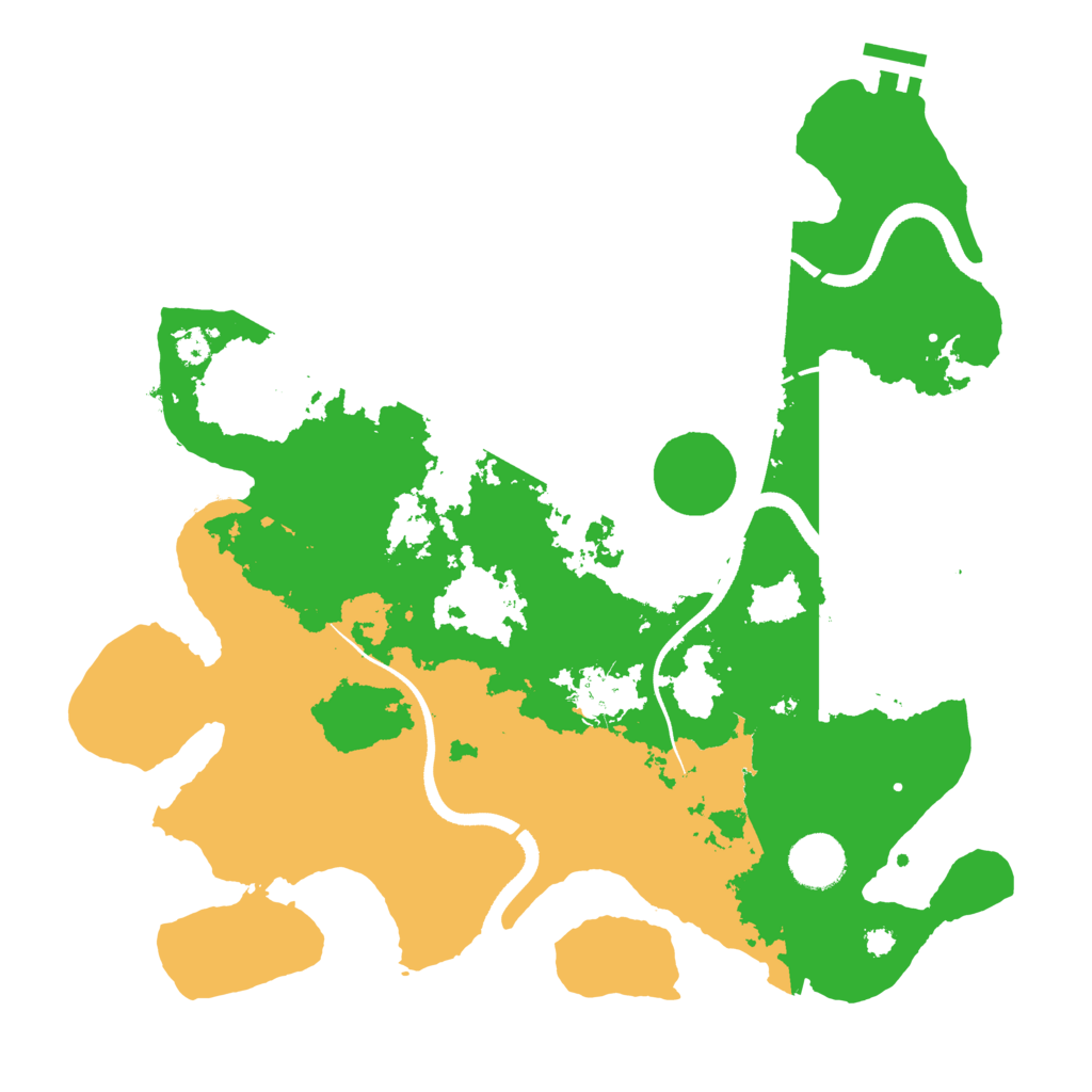 Biome Rust Map: Procedural Map, Size: 3500, Seed: 68985304