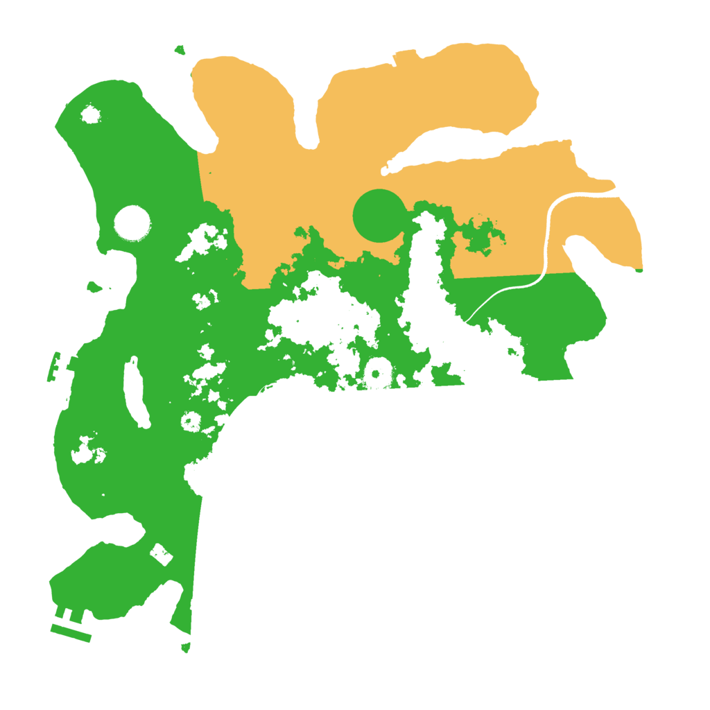 Biome Rust Map: Procedural Map, Size: 3500, Seed: 425442901